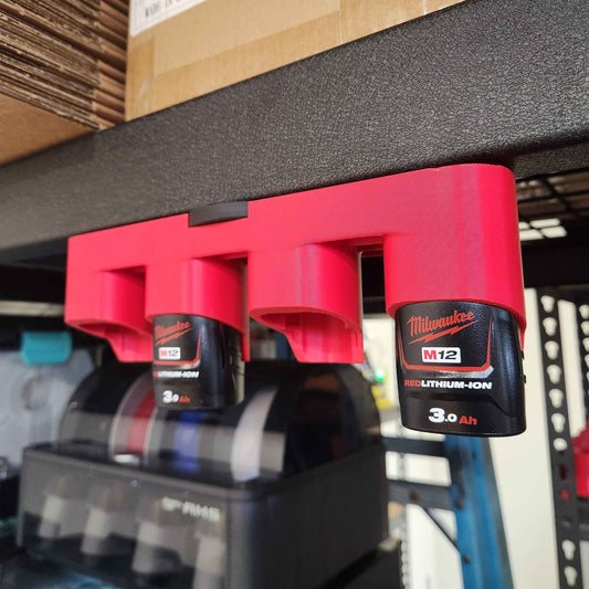 Battery Holder suits M12 - Magnetic Bottom Mount